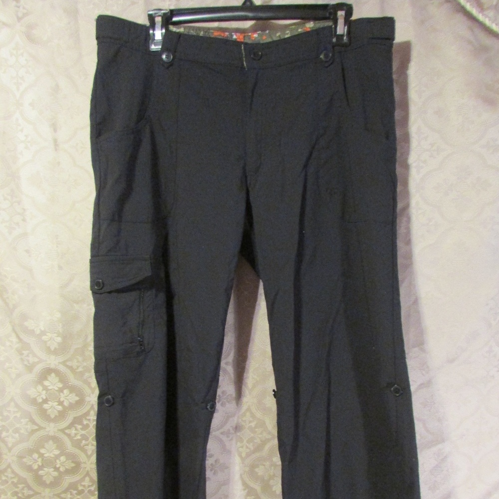 Black Cargo Convertible Pants Sz 10